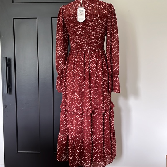 Love Riche ~ Smocked Polka Dot Maxi - Picture 8 of 15